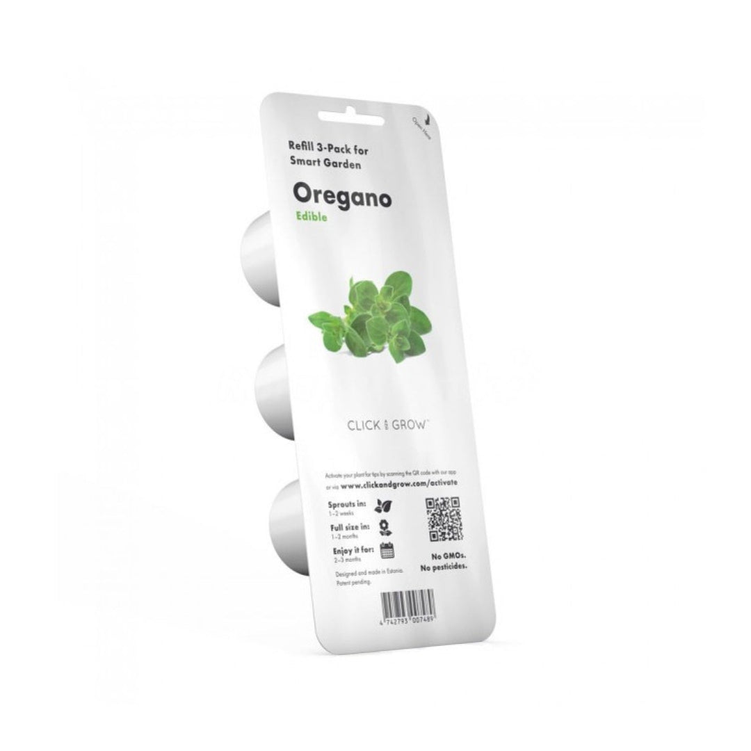 Capsulă de substrat pentru semințe de plante pentru interior Click &amp; Grow - Smart Garden - Set de 3 Oregano