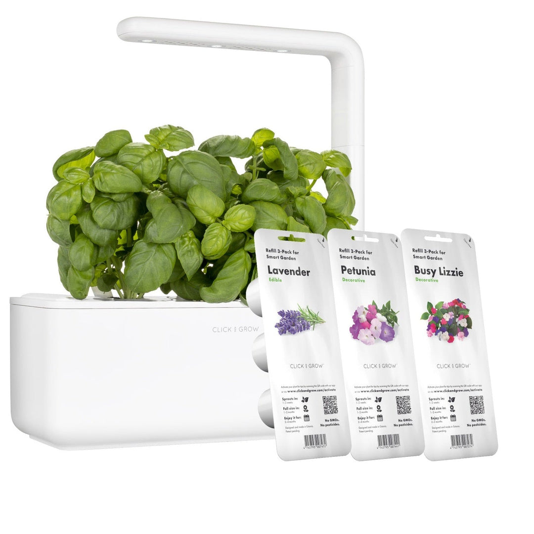 Capsulă de substrat pentru semințe de plante pentru interior Click &amp; Grow - Smart Garden - Set de 3 Petunia