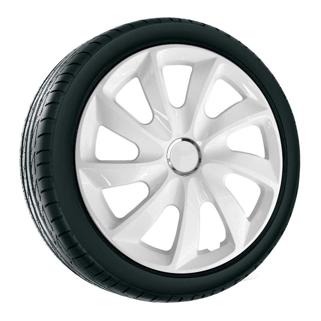 15" NRM STIG bijelo obojeni poklopci kotača, bijeli, 4 komada