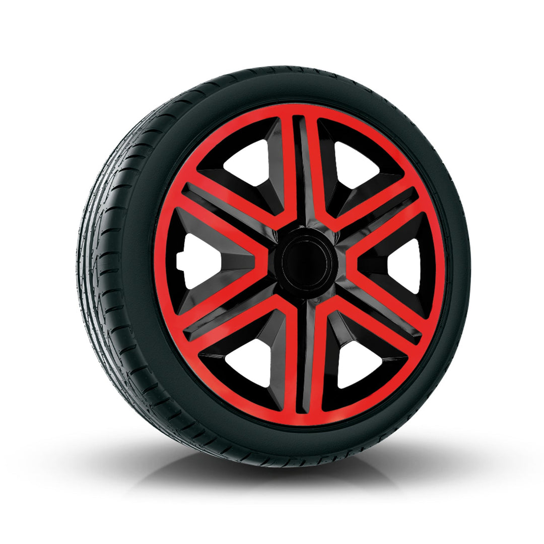 14" NRM ACTION DOUBLECOLOR crveno-crne crvena i crna navlake za kotače, 4 komada