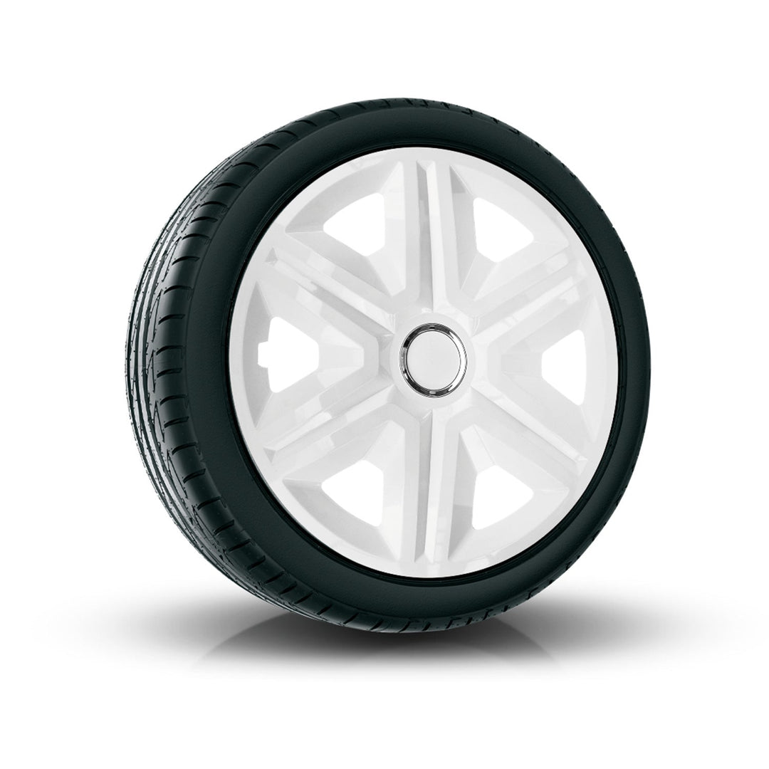 14" NRM brzo otpustne bijele boje čahure za kotače, bijele, 4 komada