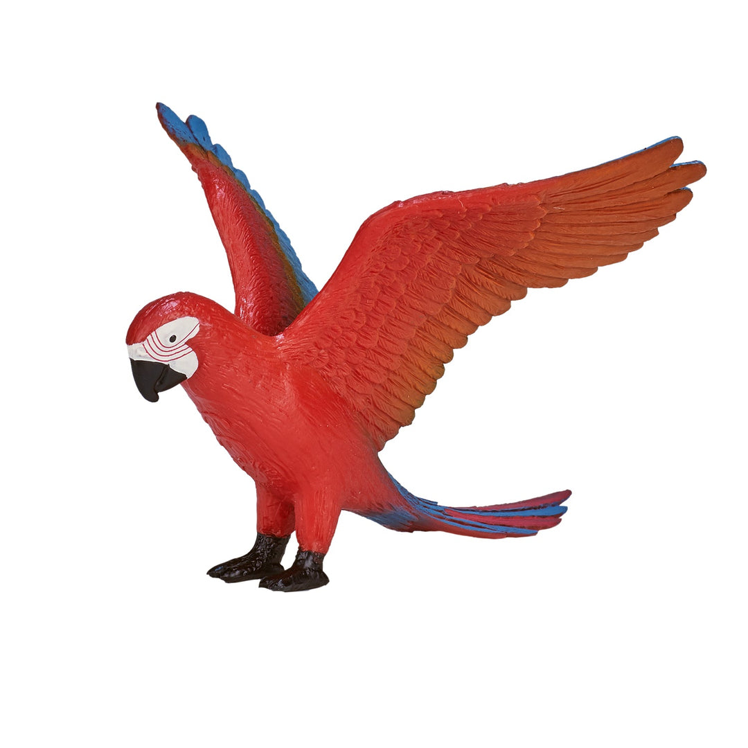 Figurina Papagal Ara Rosu, Animal Planet, 10 cm x 9 cm x 9 cm