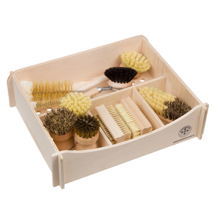Set curatare, 10 bucati cu suport, EKO, multicolor