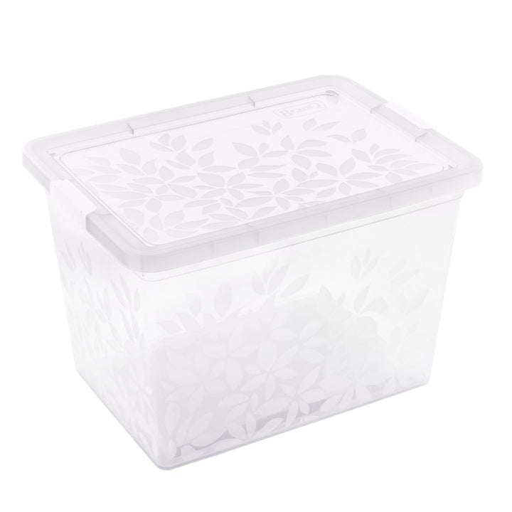 BranQ Jasmine Cutie de depozitare cu capac 22L Culoare aleatorie transparent