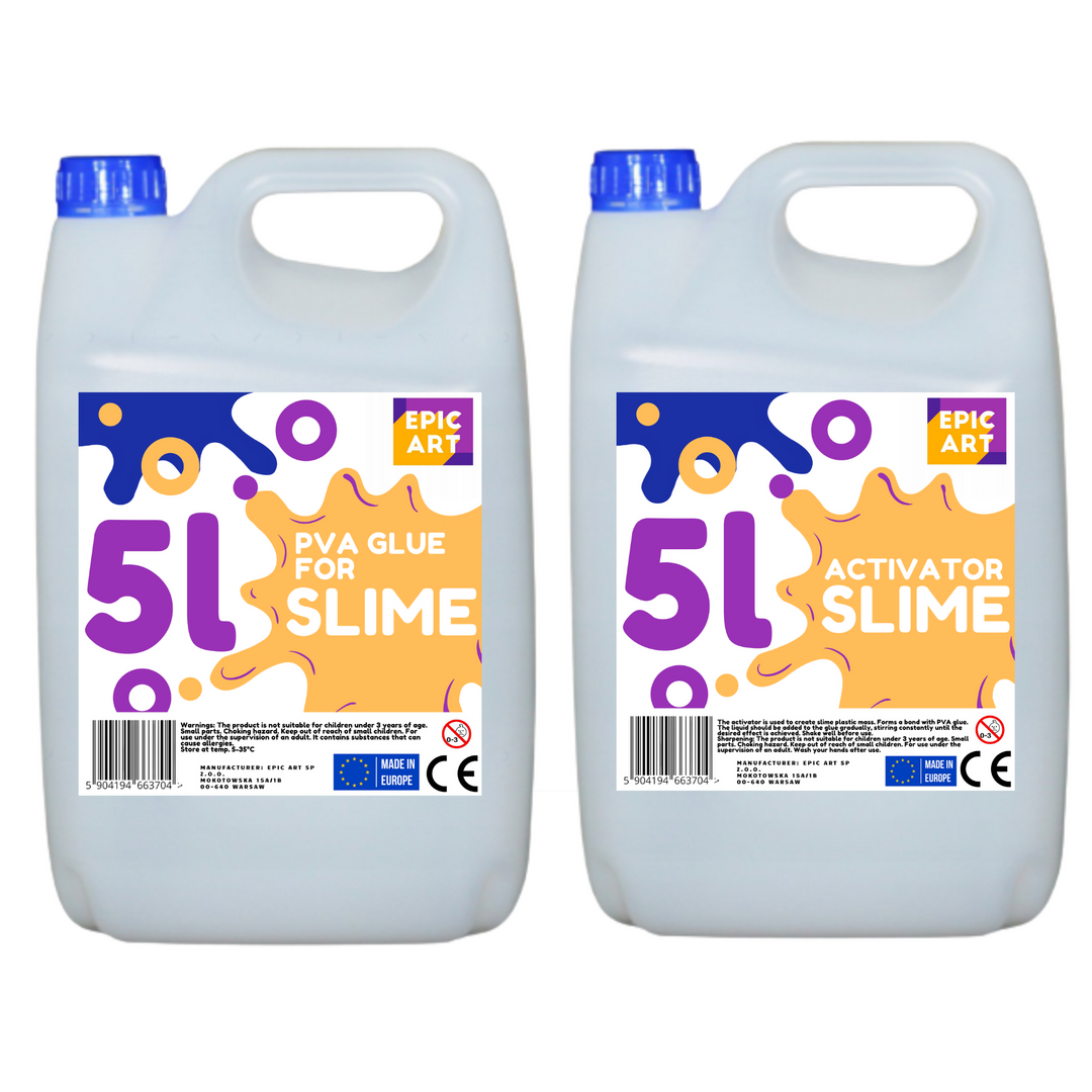 Activator slime + lipici PVA transparent