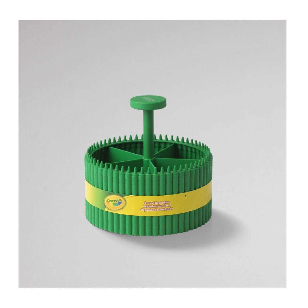 Organizator rotund pentru rechizite școlare Crayola verde