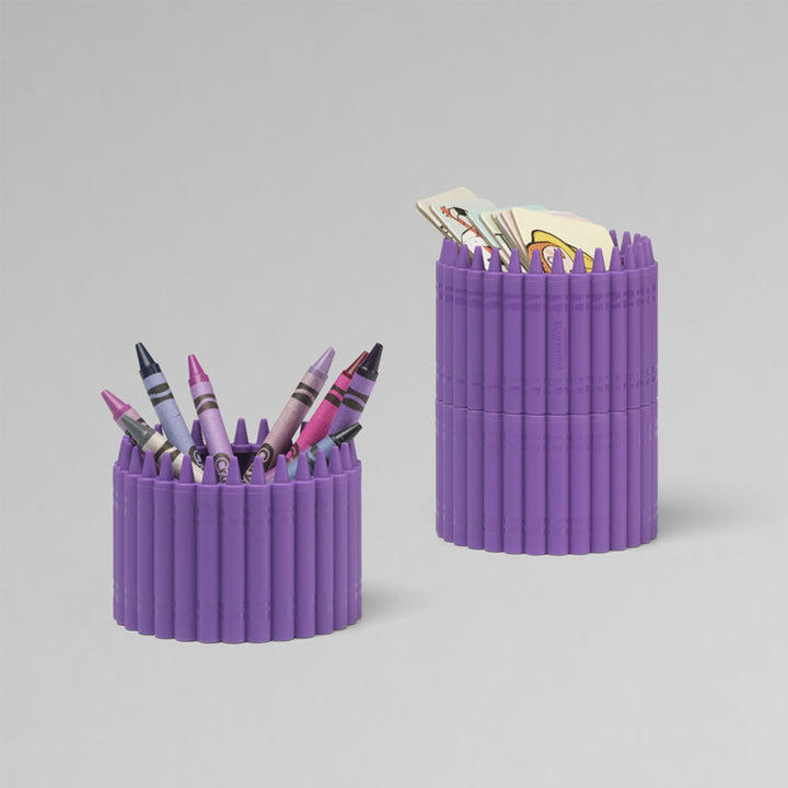 Suport de creion rotund Crayola violet