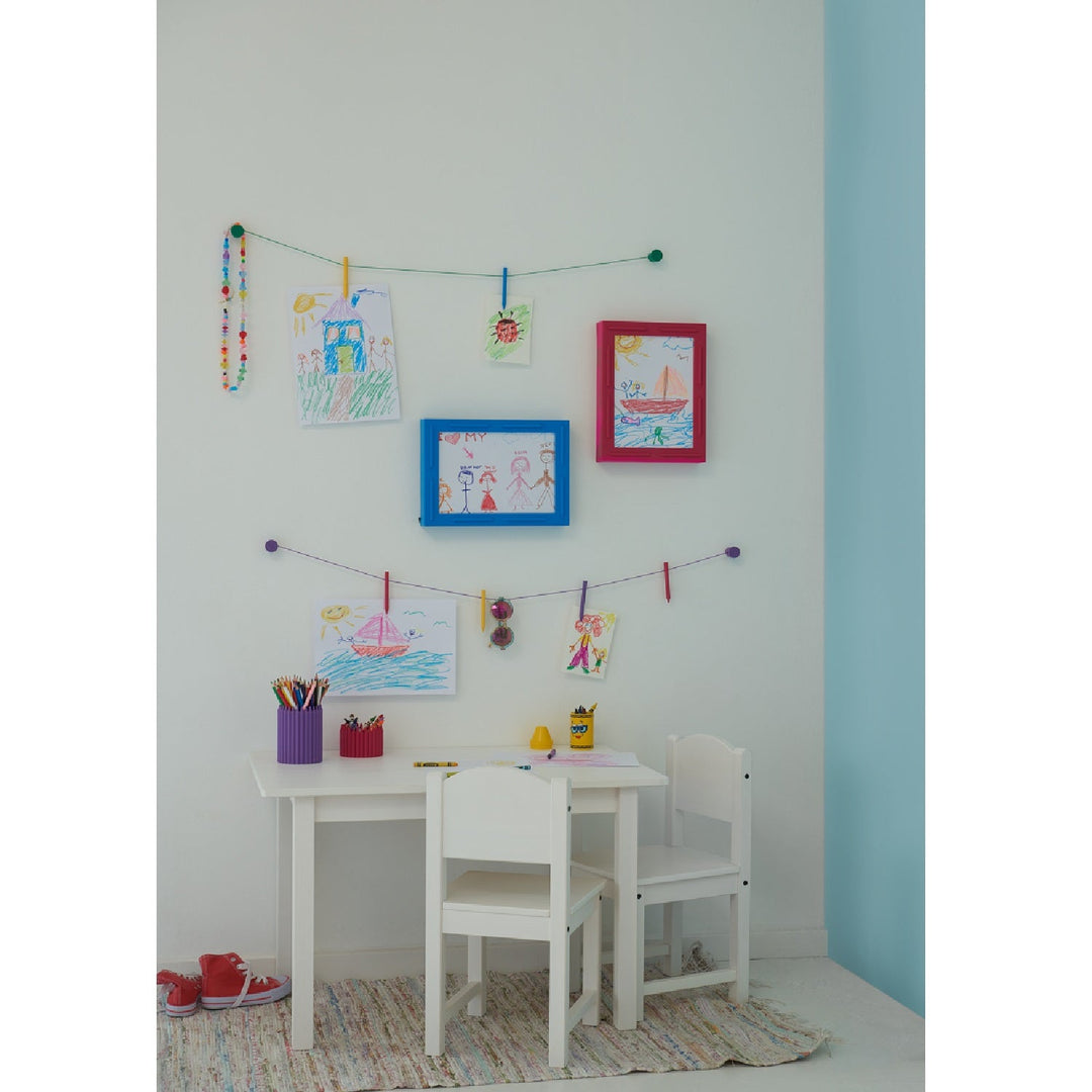 Rama pentru camera copiilor pentru fotografii imagini desene Crayola verde