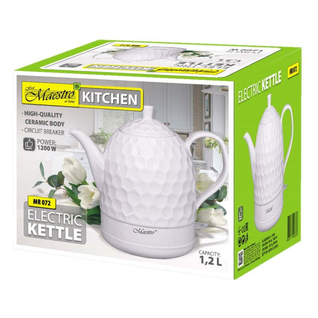 MAESTRO MR-072 keramički električni čajnik, vrč od 1,0 l, 1000 W