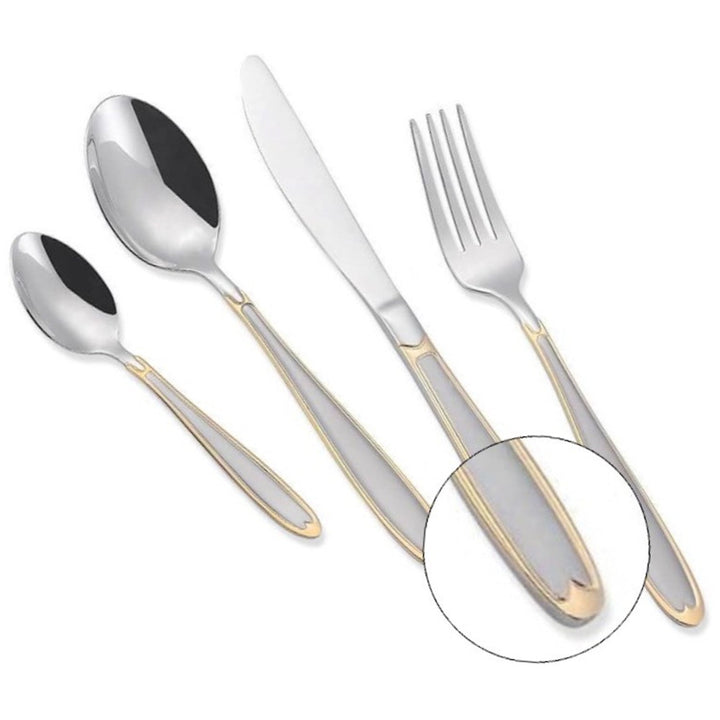 Set pribora za jelo od 24 dijela Maestro MR-1515G-24 od nehrđajućeg čelika