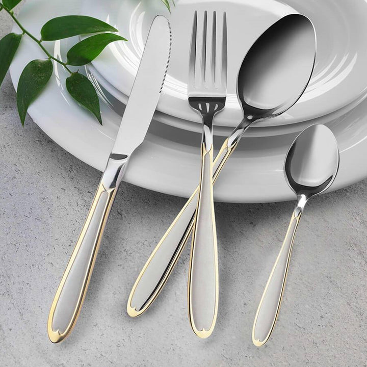 Set pribora za jelo od 24 dijela Maestro MR-1515G-24 od nehrđajućeg čelika