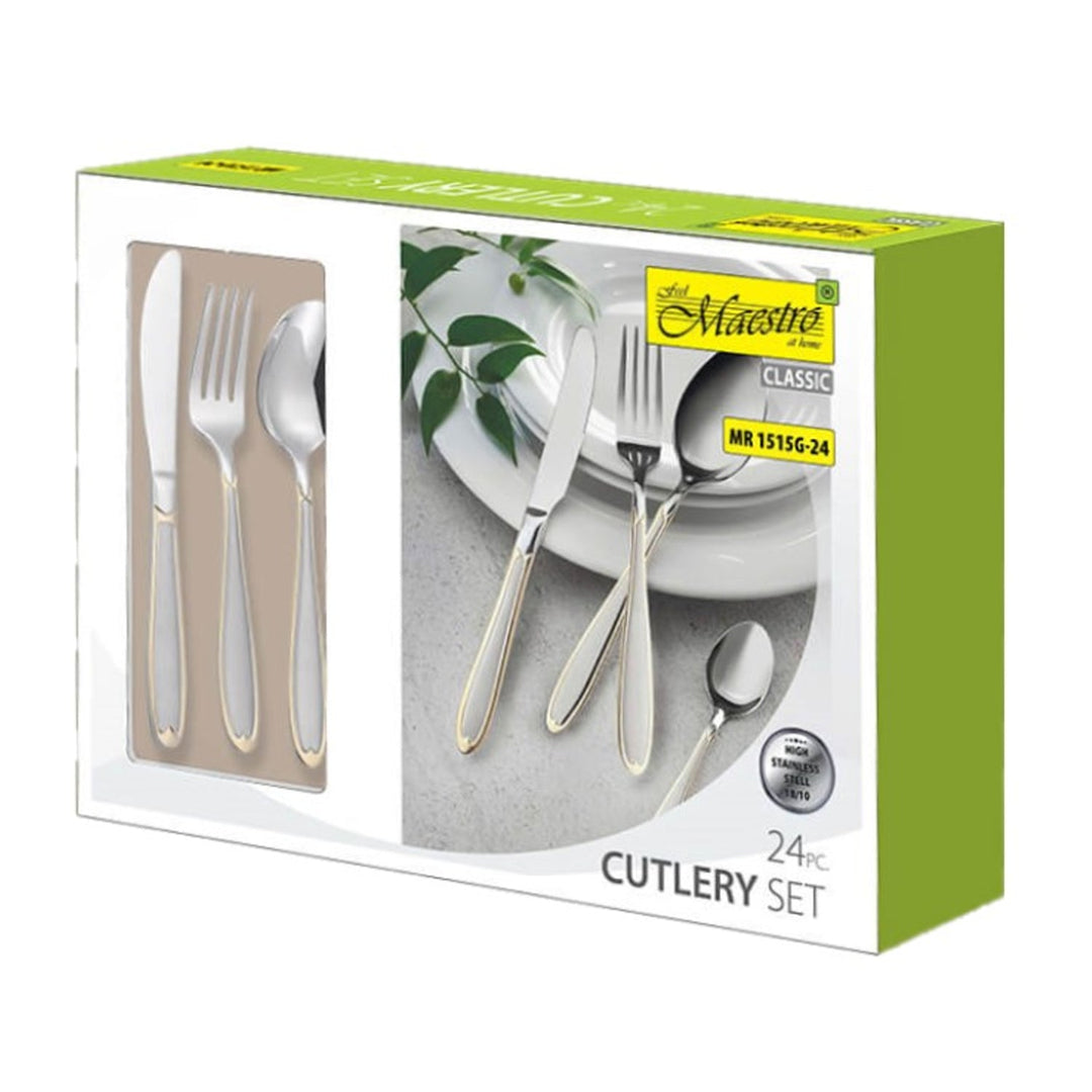 Set pribora za jelo od 24 dijela Maestro MR-1515G-24 od nehrđajućeg čelika