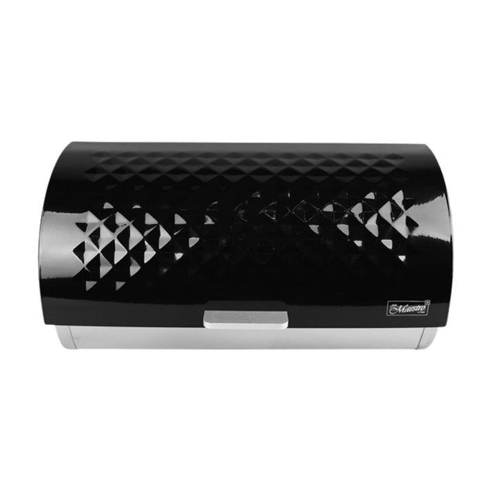 Maestro MR-1676-CRNI spremnik za kruh s crnim poklopcem