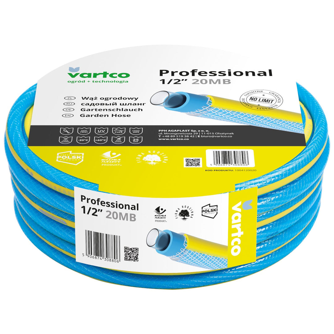 Vartco Professional 1/2" 20 m 4-slojna vrtna crijeva