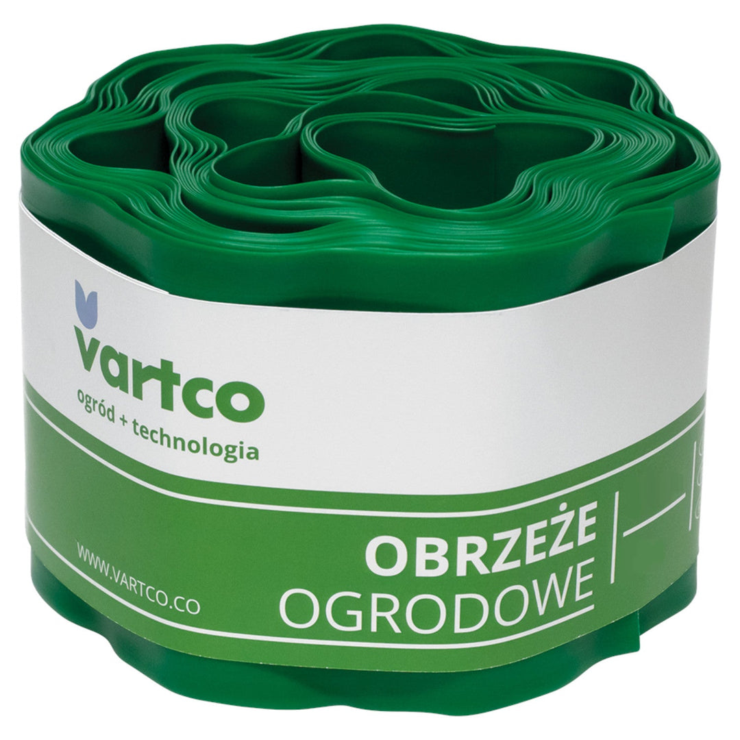 Valoviti obrub za travnjak 15 cm x 9 m Vartco zelena