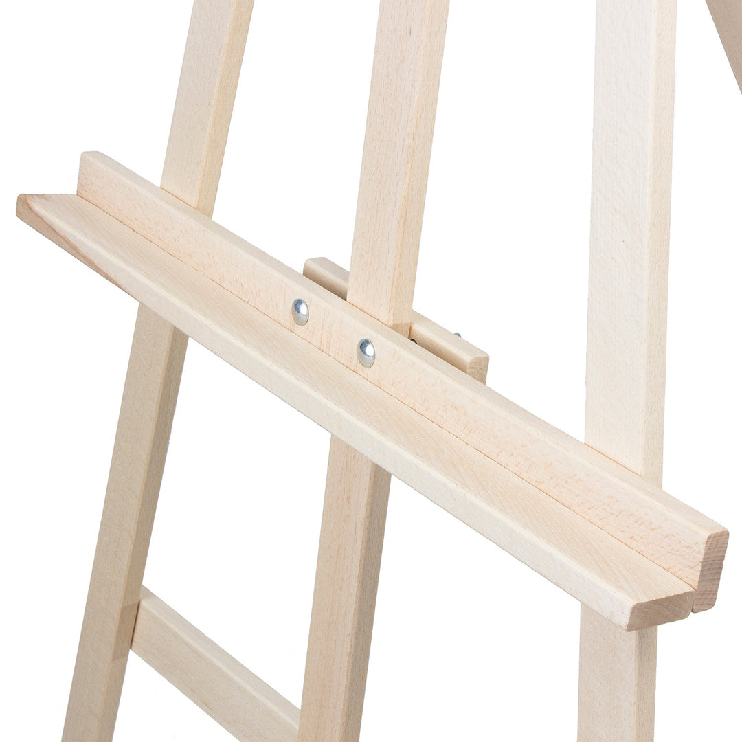 WOODOK 150 cm slikarni stalak, stabilno bukovo drvo, prirodno ekološko drvo, za odrasle i djecu, profesionalne umjetnike, drveni stalak