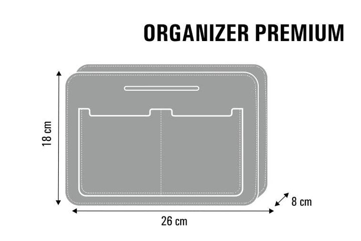 Premium filcani organizator za torbu, s izdržljivim printom, vrtni dizajn