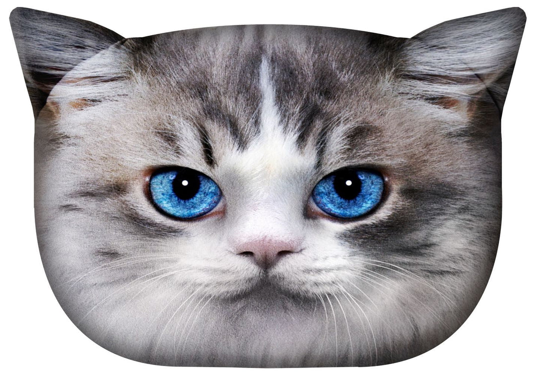 Bertoni Luna Cat dekorativni jastuk, 30x45 cm, velur, uzorak mačke, antialergijski punjenje