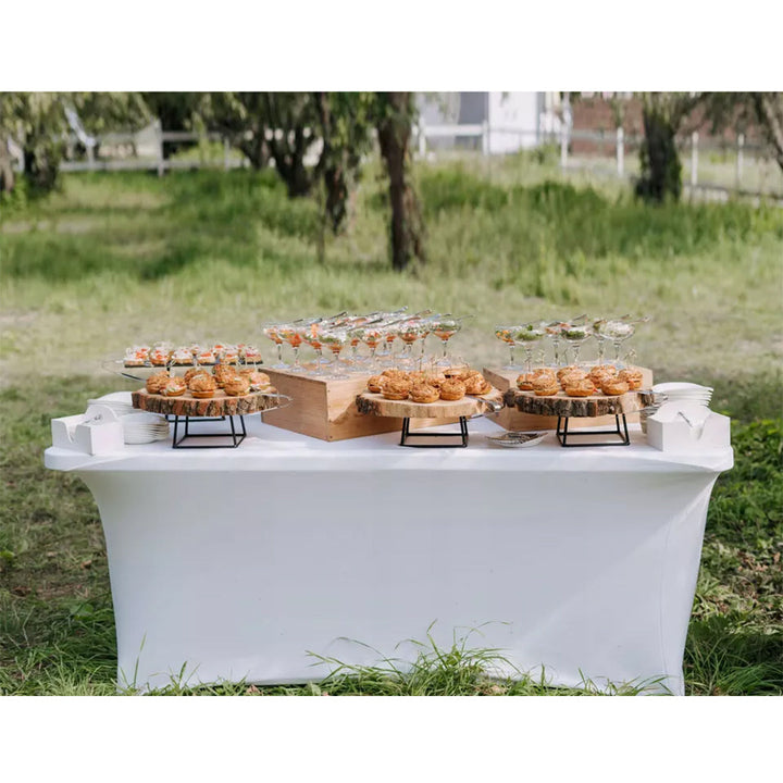 Elastični navlak za stol za catering, bijeli GreenBlue, 180x75x74 cm, spandex, GB371