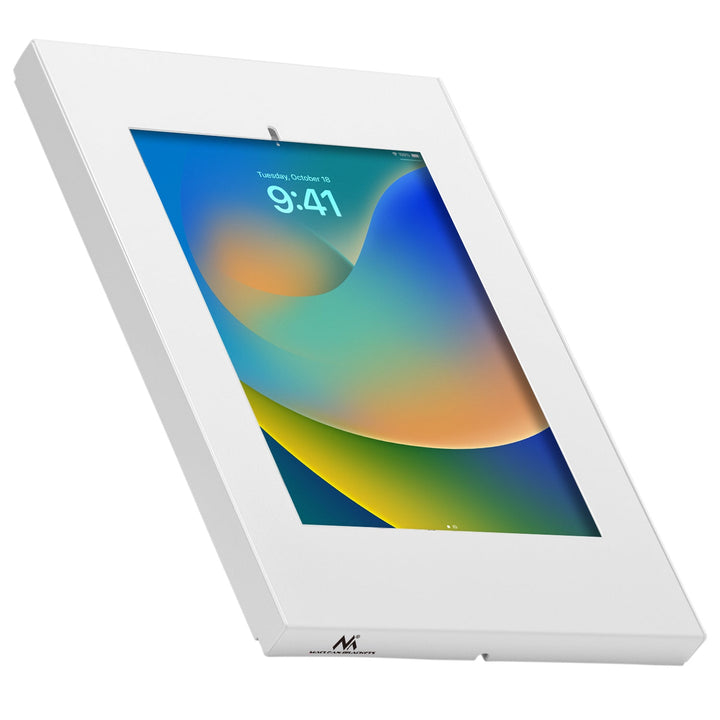 Držač za oglašavanje tableta Maclean, zidni, s bravom, 9,7"-11", za iPad/iPad Air/iPad Pro, Samsung Galaxy Tab A/Tab A7/Tab S6 Lite, MC-474W