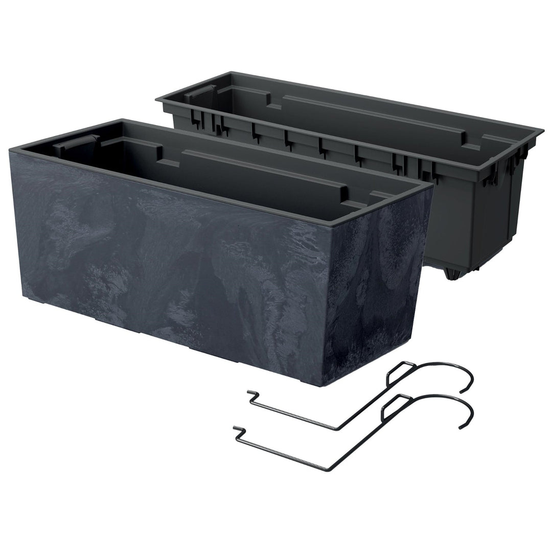 Kutija s kukicama i umetkom Urbi Case Concrete Effect DUC400EW-S433 - antracitna boja