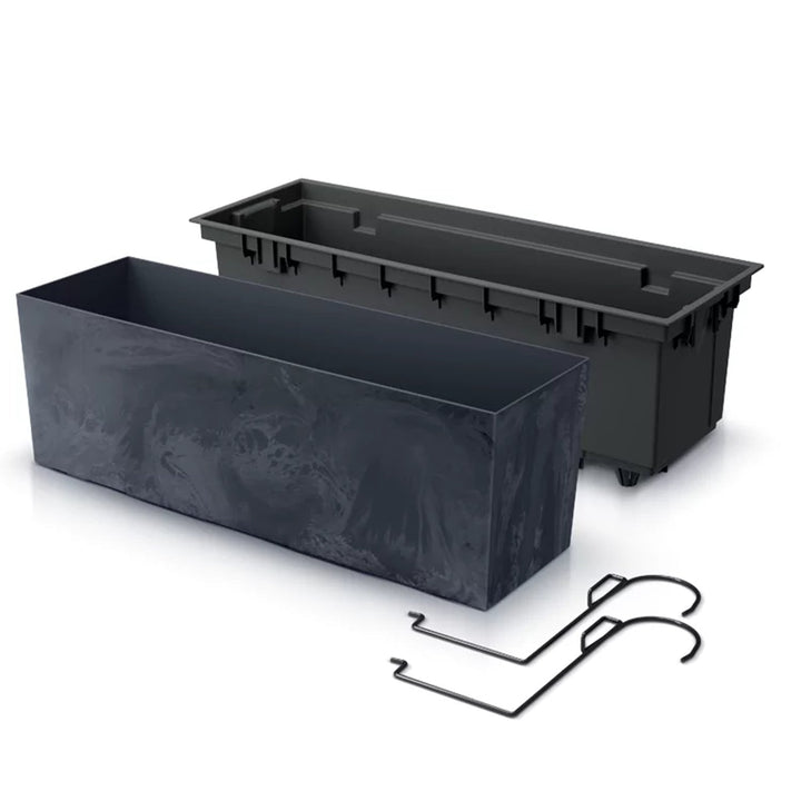 Kutija s kukicama i umetkom Urbi Case Concrete Effect W DUC600EW-S433 - antracitna boja