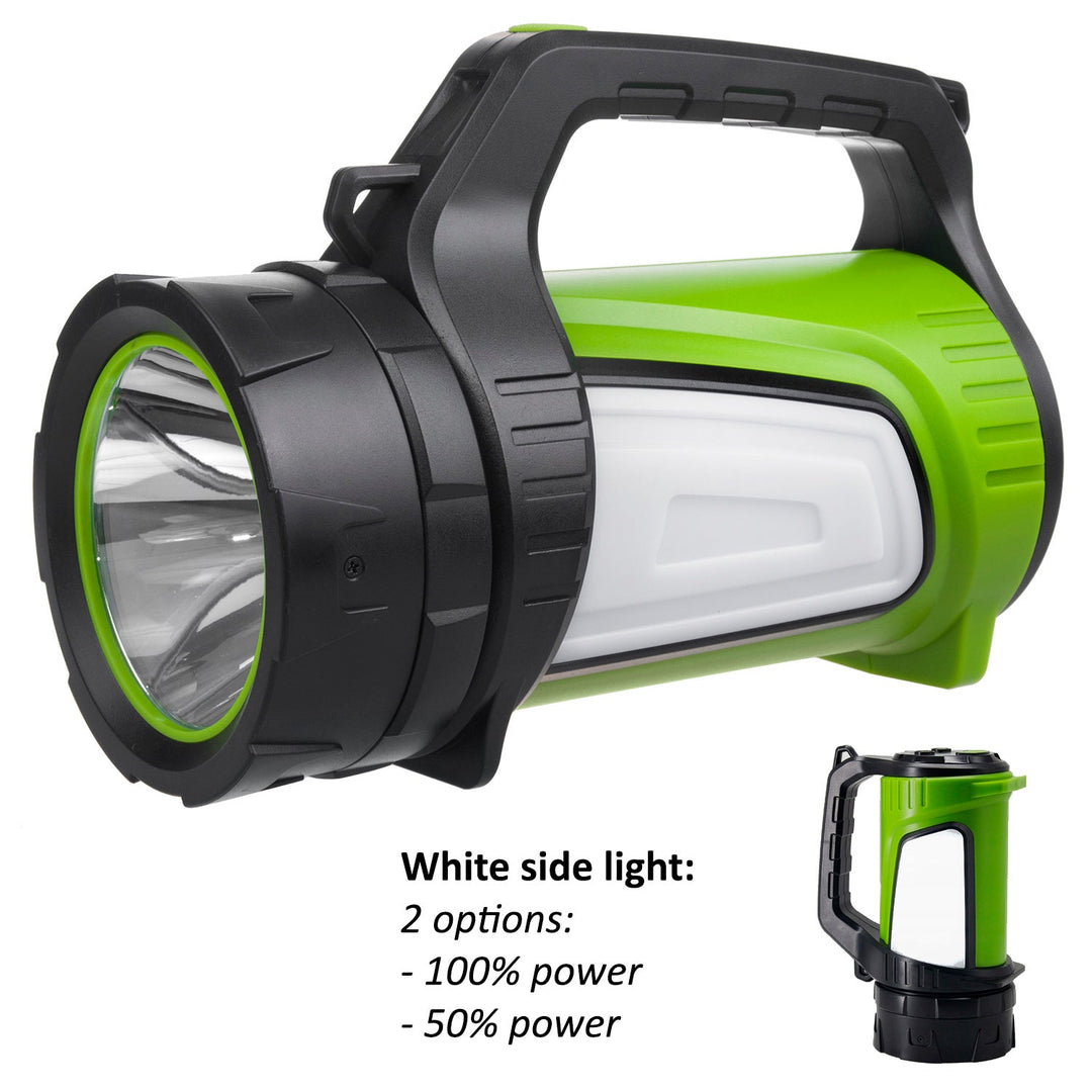 Maclean 3-u-1 LED svjetiljka, funkcija power bank, 3 načina osvjetljenja, 5W XM-L-T6, hladno bijela 6500K, 3,7V 3x18650, 4500mAh, MCE345