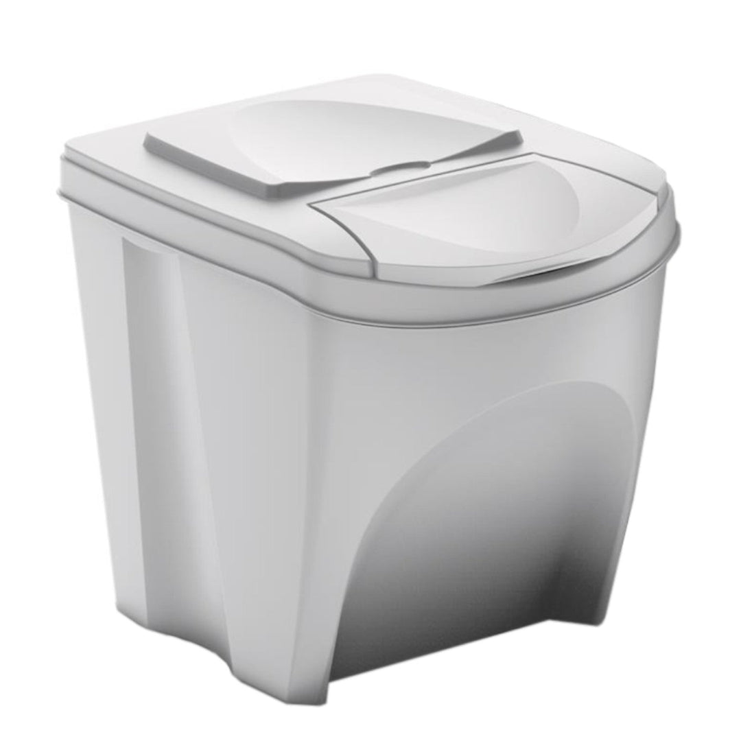 Cos pentru segregarea gunoiului Sortibox, IKWB, 25l, alb