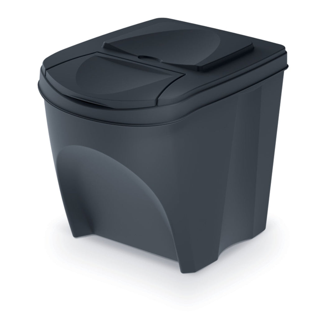 Cos pentru segregarea gunoiului Sortibox, IKWB, 25l, antracit