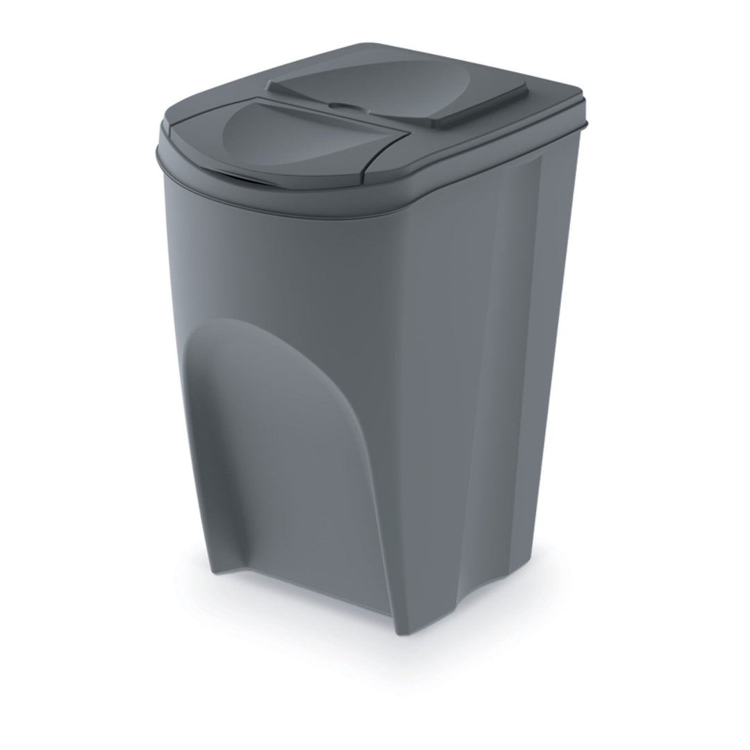 Cos pentru segregarea gunoiului Sortibox, IKWB, 35l, gri