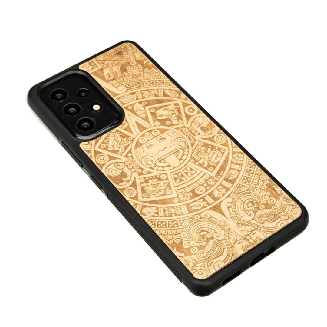 Husa telefon Bewood, din lemn, Samsung Galaxy A53 5G, Calendar aztec