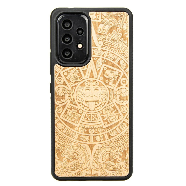 Husa telefon Bewood, din lemn, Samsung Galaxy A53 5G, Calendar aztec