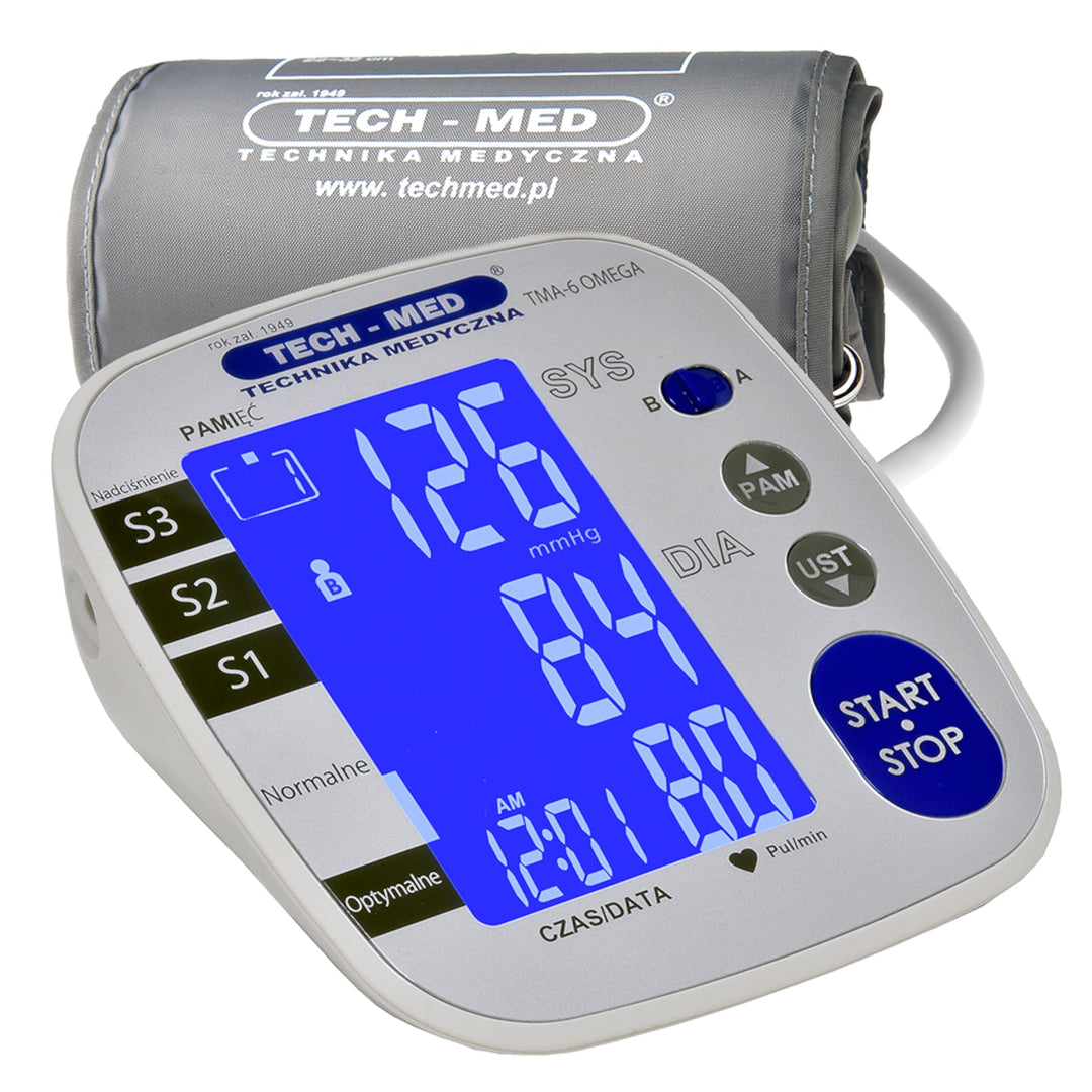 Elektronički monitor krvnog tlaka s LCD zaslonom, 3G-MWI tehnologija mjerenja, univerzalni manžet za nadlakticu od 22 do 42 cm