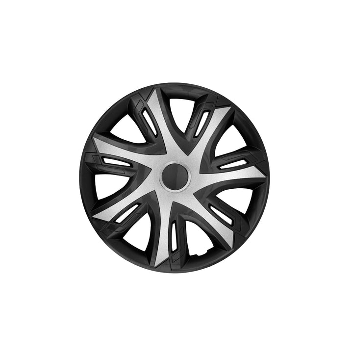 15" NRM N-Power dvoslojni srebrno/crni poklopci kotača, crni i srebrni, 4 komada.