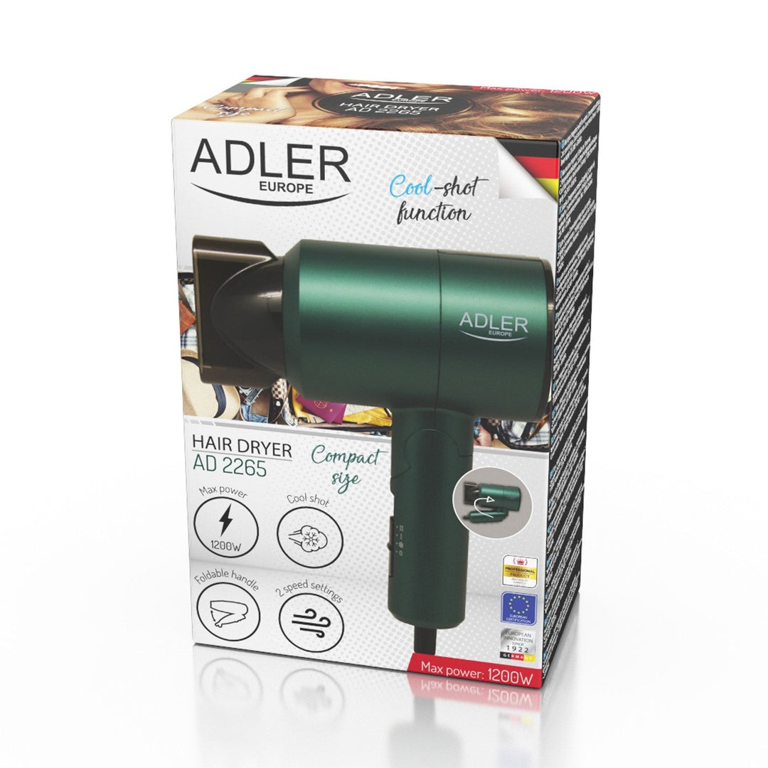 Mali fen za kosu Adler AD 2265 od 1200 W s preklopnom ručkom
