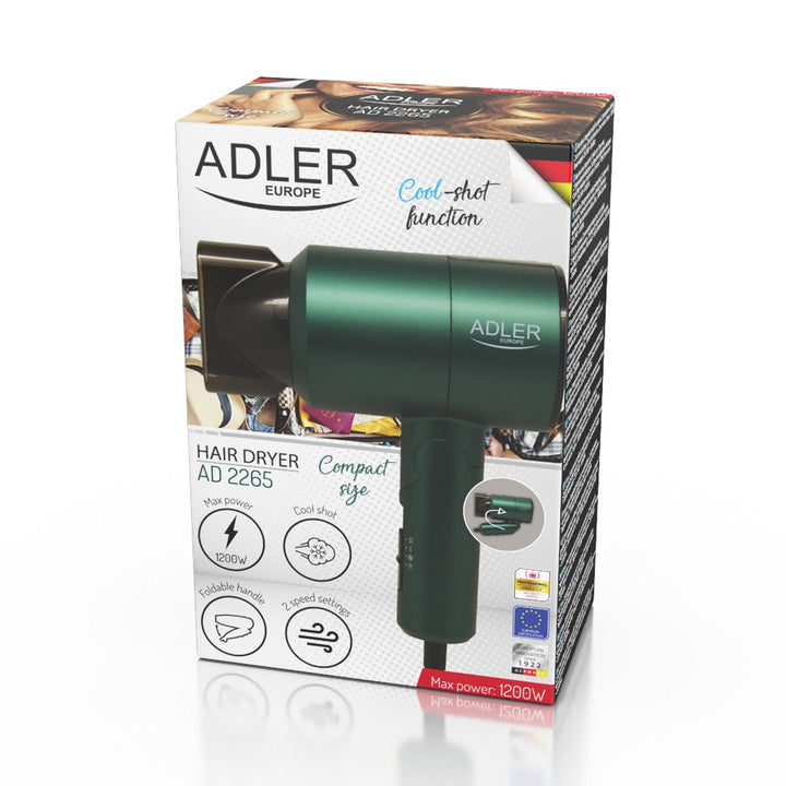 Mali fen za kosu Adler AD 2265 od 1200 W s preklopnom ručkom