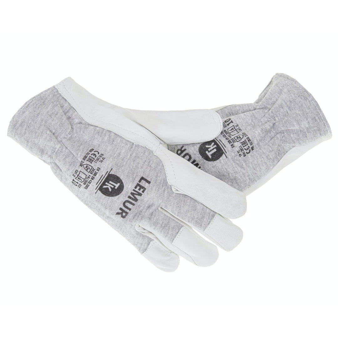Set de 12 perechi de manusi de asamblare, din piele de capra, marimea L