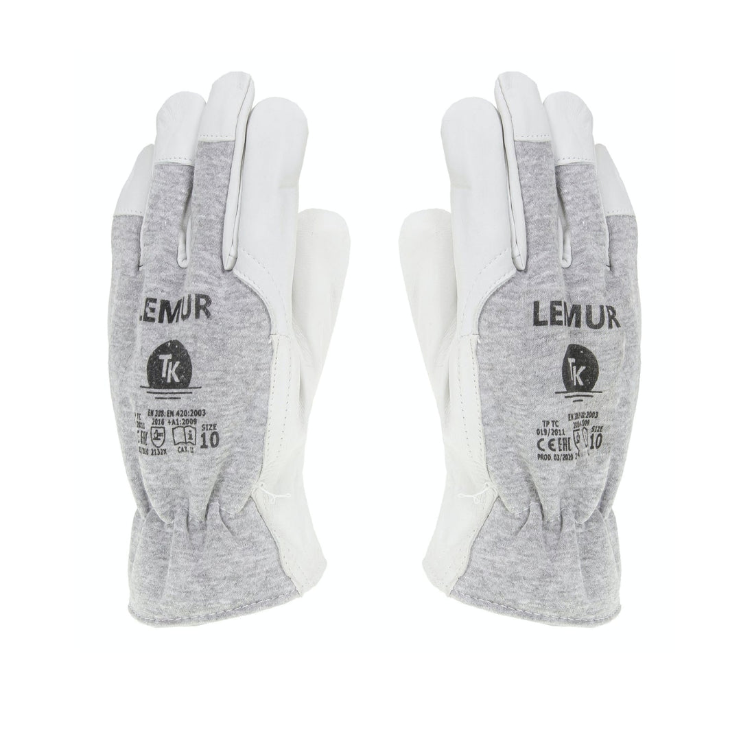 Set de 12 perechi de manusi de asamblare, din piele de capra, marimea L