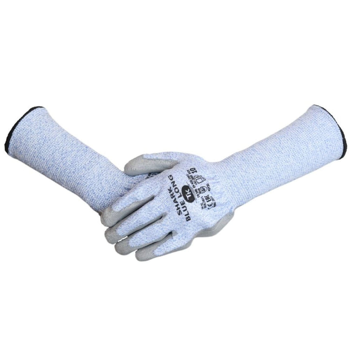 Set de 12 perechi de manusi de protectie din poliuretan, cu mansete lungi,  marimea XS