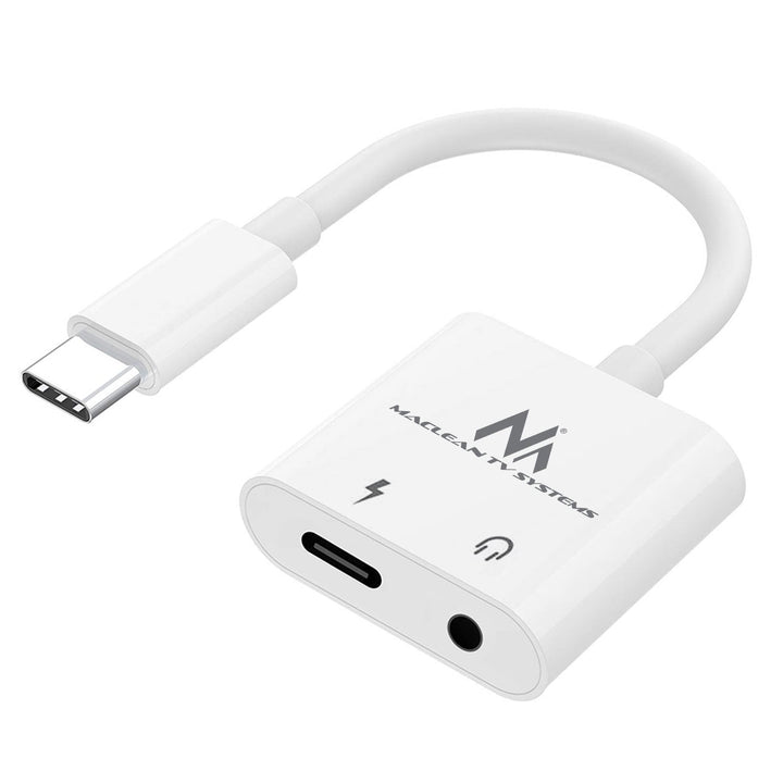 USB Type-C na 3,5 mm mini-jack adapter s Power Delivery (PD) 30 W DAC AC1279 Maclean, MCTV-848