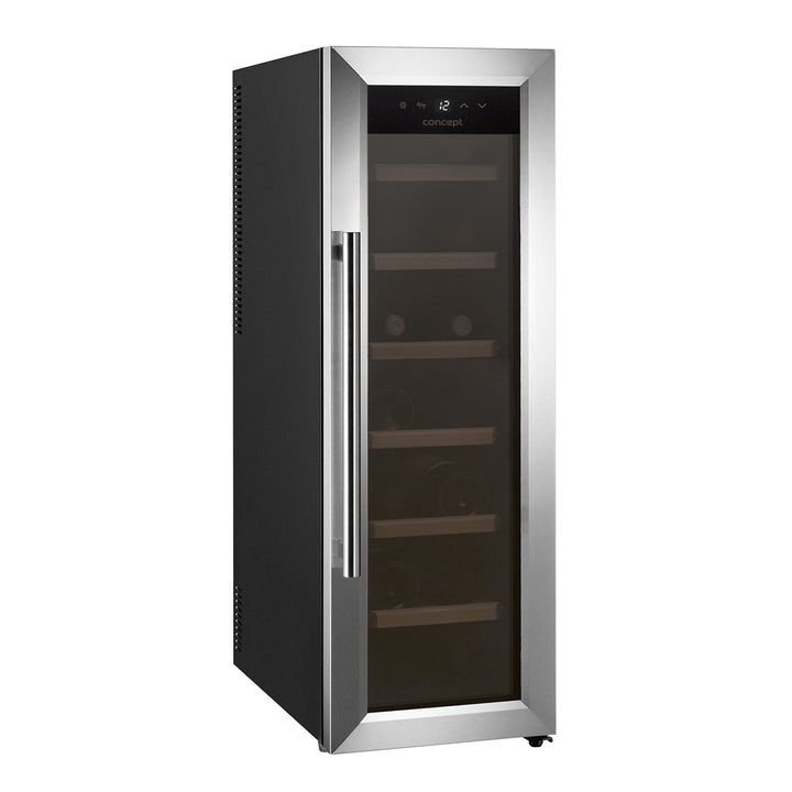 Racitor de vinuri Concept, VTE7014, clasa energetica G, 14 sticle, negru