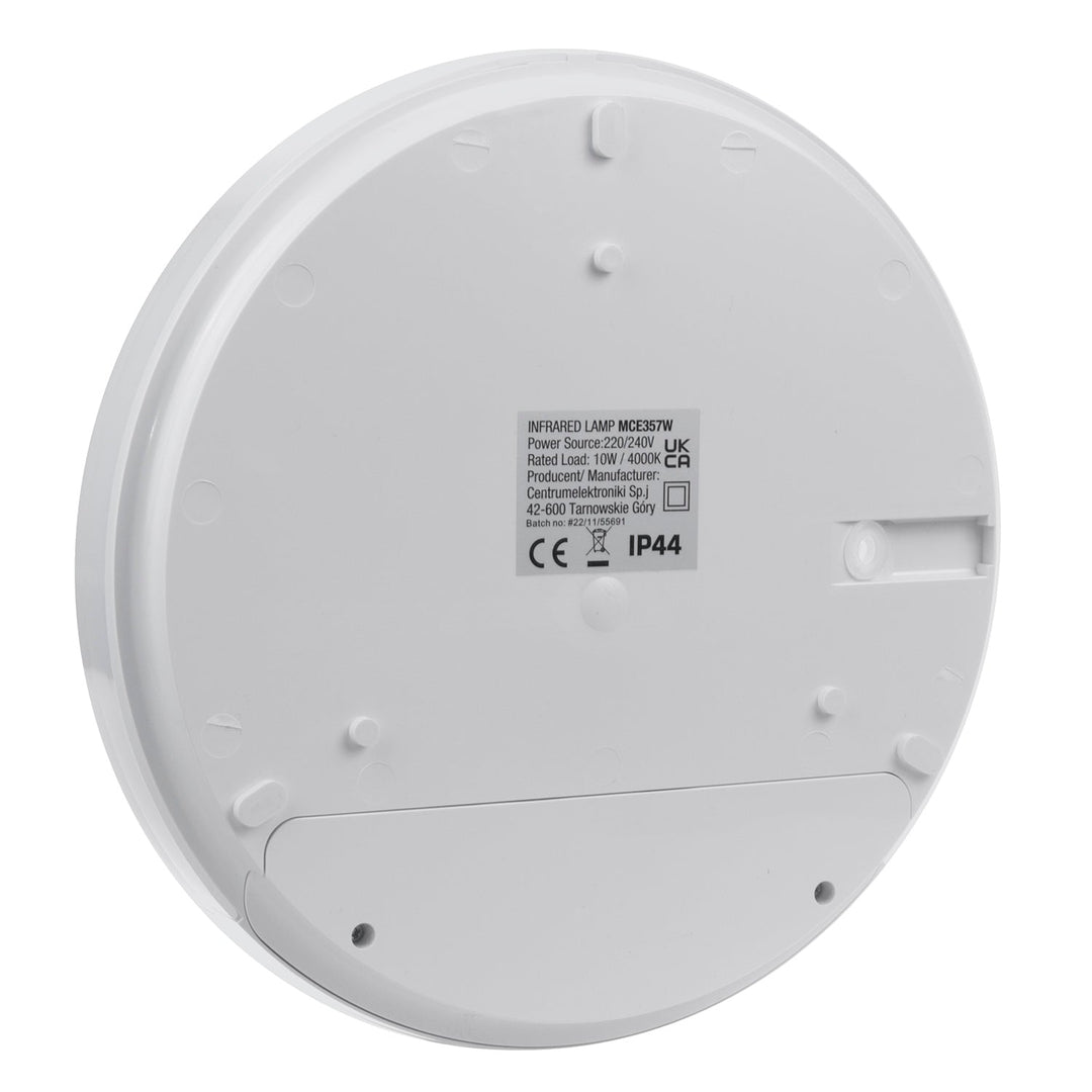 Maclean LED lampa s infracrvenim senzorom pokreta, bijela, 10 W, IP44, prirodno bijela boja (4000 K), 900 lm, MCE357 W