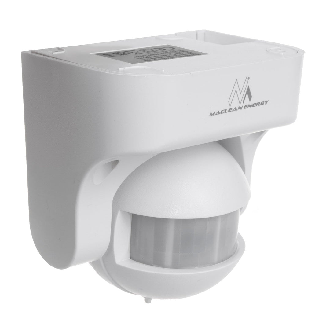 Maclean PIR senzor pokreta, infracrveni, IP44, bijeli, domet 12 m, max. opterećenje 800/1200 W, MCE358 W