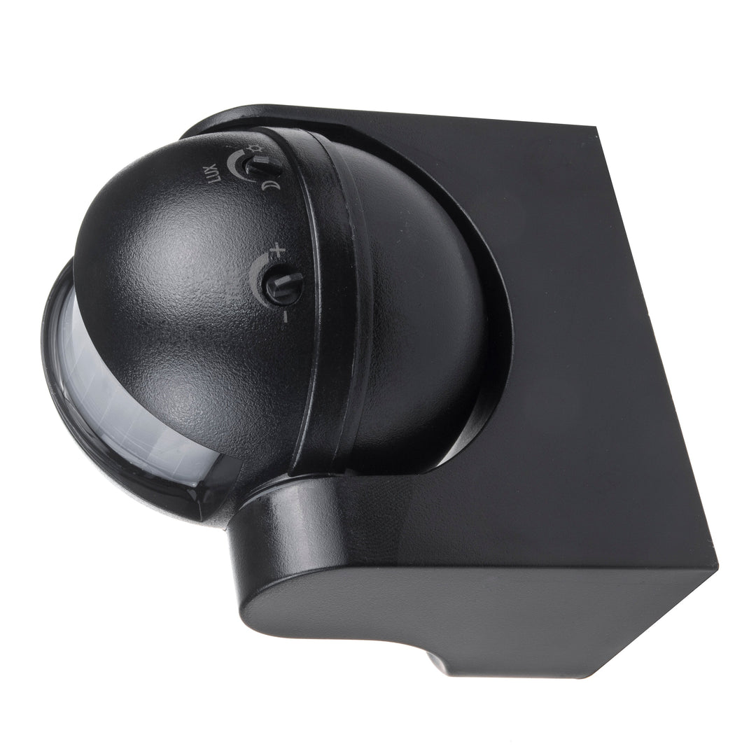 Maclean PIR senzor pokreta, infracrveni, IP44, crni, domet 12 m, max. opterećenje 800/1200 W, MCE358 B
