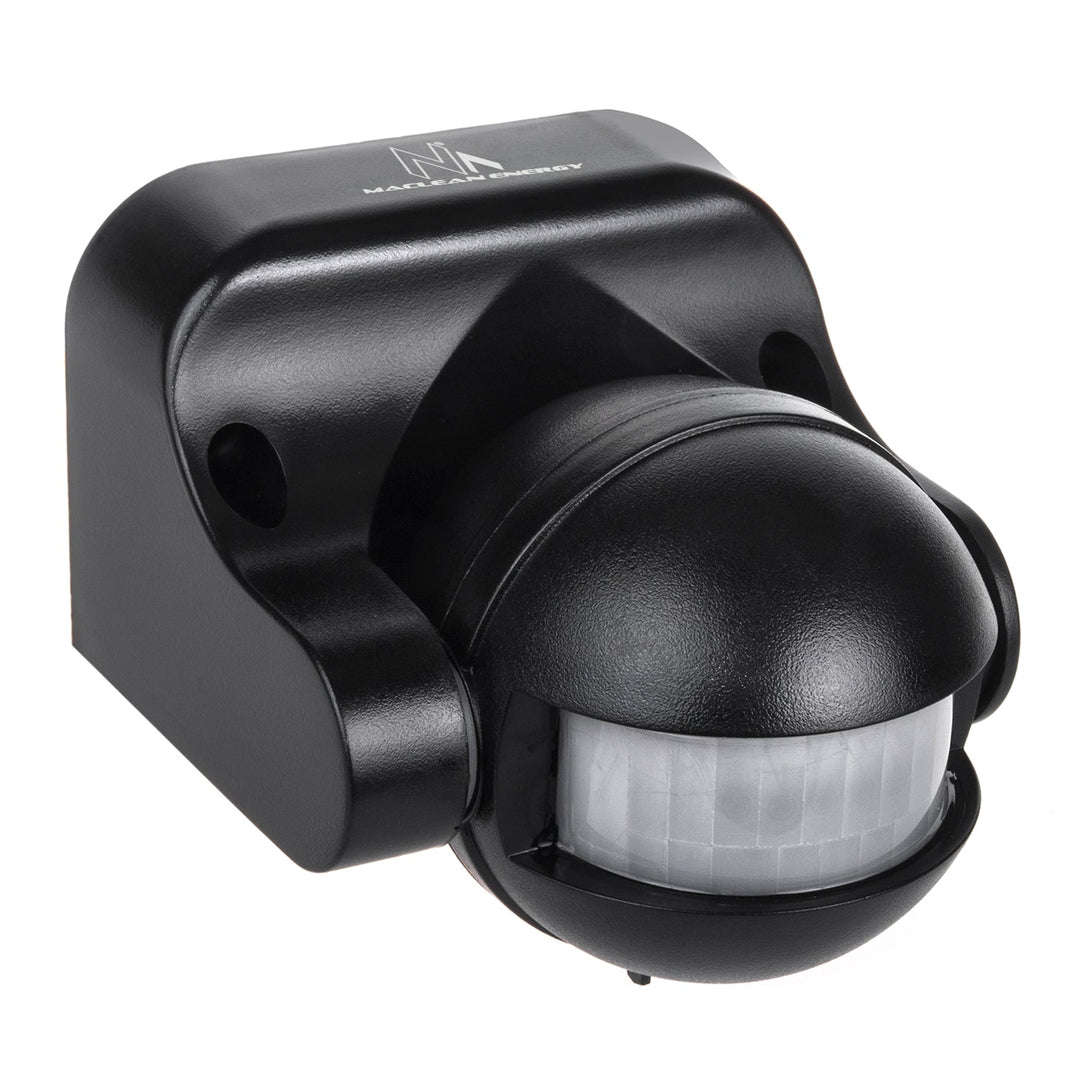 Maclean PIR senzor pokreta, infracrveni, IP44, crni, domet 12 m, max. opterećenje 800/1200 W, MCE358 B