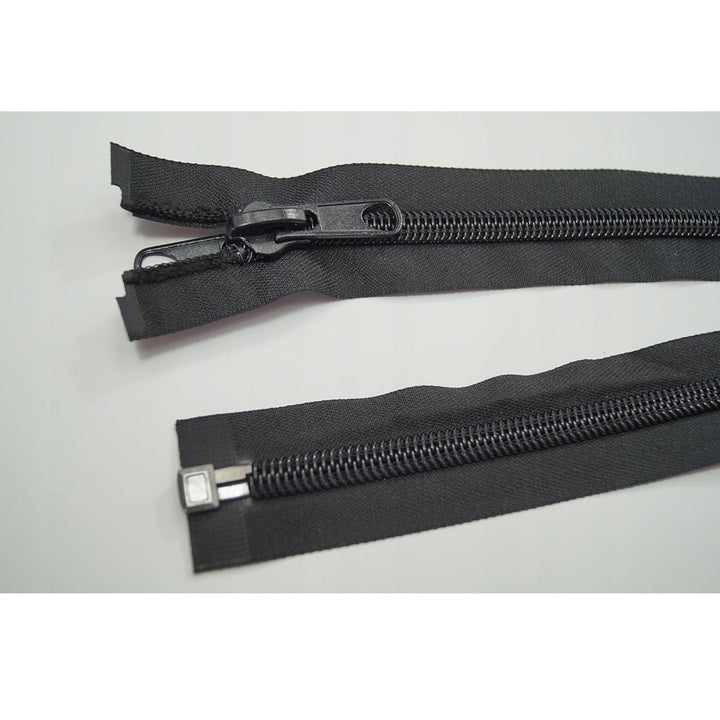 Fermoar 10 mm, lungime 280 cm, negru, impermabil, dublu