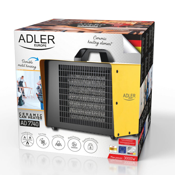 Adler AD 7740 keramički grijač 3000 W s termostatom
