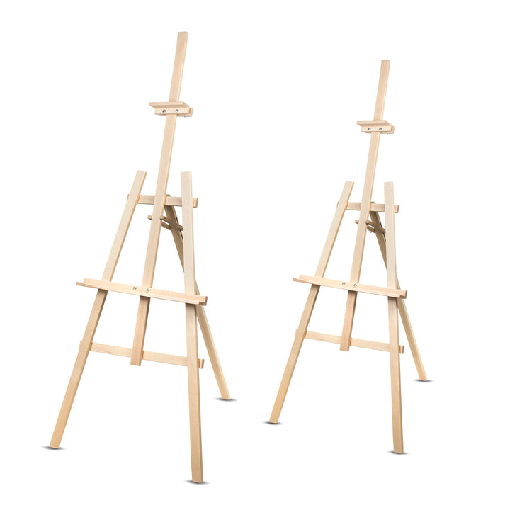 Set od dva stalka za slikanje visine 150 cm, izrađenih od bukovine Woodok