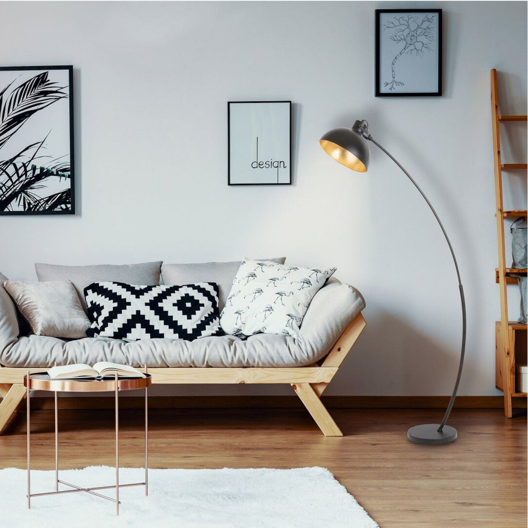 Otto, podna lampa, E27 MAX 60W, zlatna folija - podna lampa