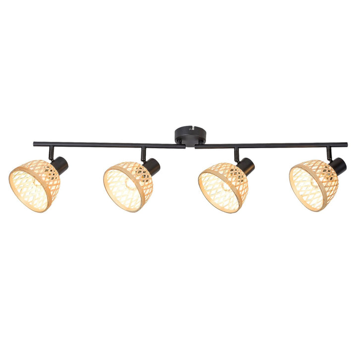 Ratan lampa, ind.spot.E14 4xMAX15W, crna - zidna lampa